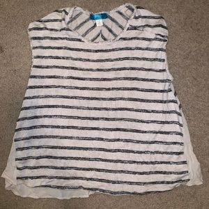 striped flowy top